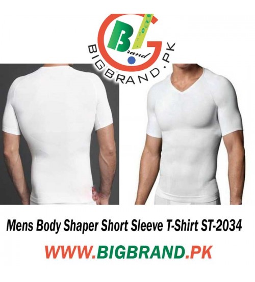 Mens Body Shaper Short Sleeve T-Shirt ST-2034